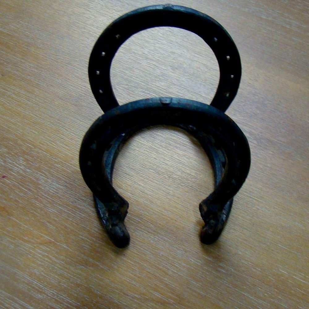 Vintage Artisan Made Horse Shoe Mail or Napkin Holder